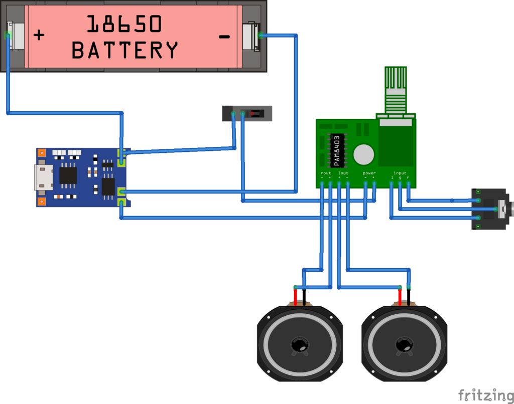 DIY 3D Print your own Bluetooth Speaker Geeetech Circuit Diagram