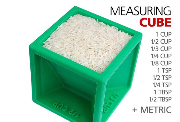 3D-Printed Measuring Cubes : measuring utentil