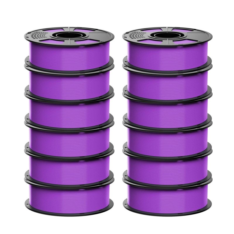GEEETECH ABS+ 3D Printer Filament 1.75mm, 1kg Spool, 12 Rolls Bundle