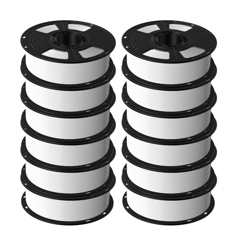 GEEETECH PETG 3D Printer Filament 1.75mm, 1kg Spool,12 Rolls Bundle