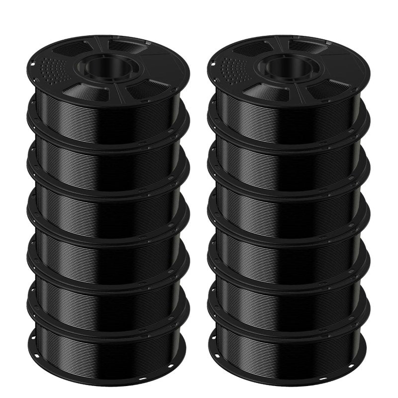 GEEETECH PETG 3D Printer Filament 1.75mm, 1kg Spool,12 Rolls Bundle