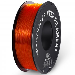 TPU Transparent Orange 3D Printer Filament 1.75mm 1kg/roll