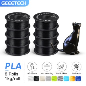 {8KG}PLA Black 3D Printer Filament 1.75mm 1kg/roll