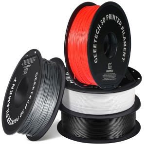 {4KG}PLA Geeetech PLA (Black + White + Silver + Red) 3D Printer Filament 1.75mm 1kg/roll