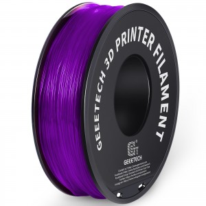 TPU Transparent Purple 3D Printer Filament 1.75mm 1kg/roll