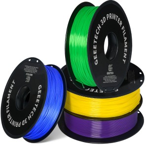 {4KG}PLA (Blue + Green + Yellow + Purple) 3D Printer Filament 1.75mm 1kg/roll