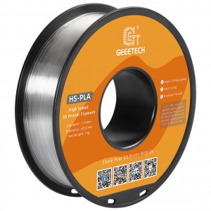 HS-PLA Transparent 3D Printer Filament 1.75mm 1kg/roll