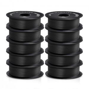 {10KG}PLA Matte Black 3D Printer Filament 1.75mm 1kg/roll