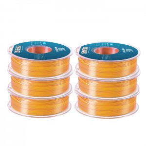 {6KG} PLA Silk Dual 3D Printer Filament 1.75mm 1kg/roll (Gold+Copper)