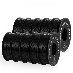 {10KG} TPU Black 3D Printer Filament 1.75mm 1kg/roll