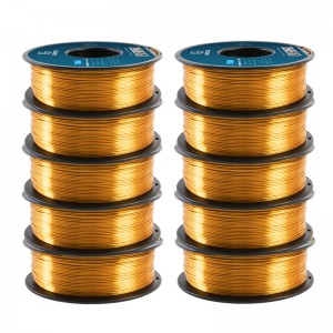 {10KG} PLA Silk Gold 3D Printer Filament 1.75mm 1kg/roll