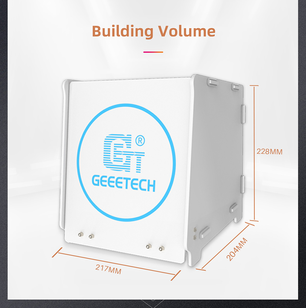 geeetech gcb-1 uv curing box machine of minimalist description of building volume