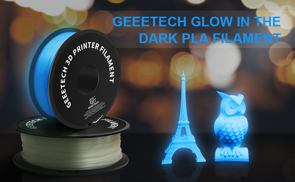 Geeetech Luminous Blue PLA 1.75mm Glow in the Dark pictrue