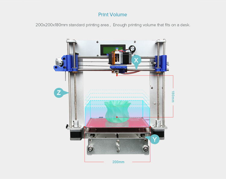 Geeetech Aluminum Prusa I3 3D Printer kit