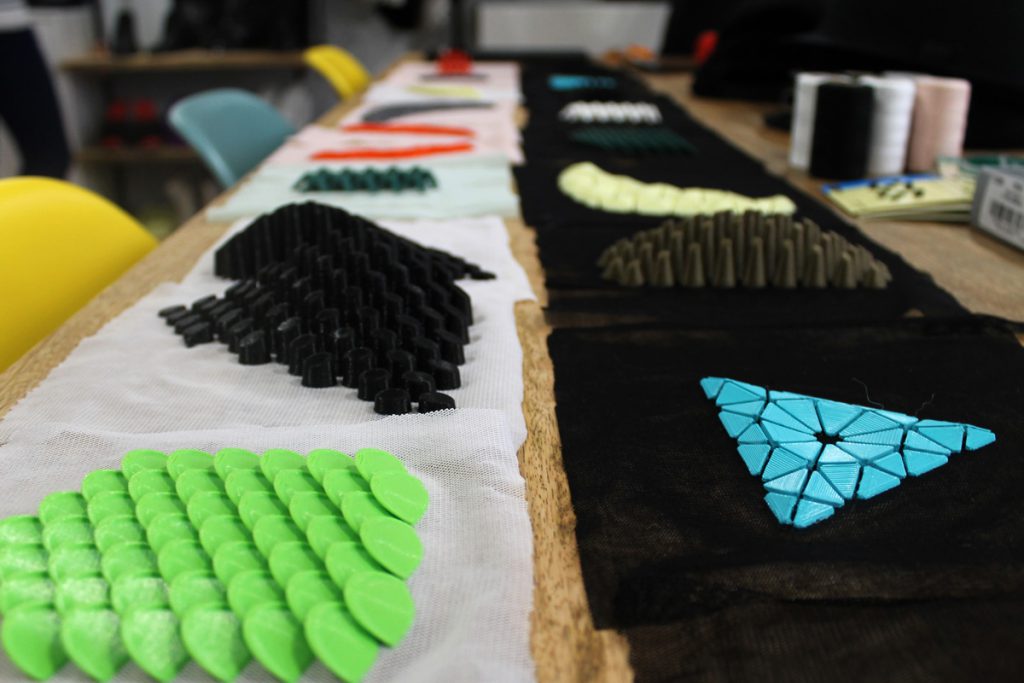 amazing designs on fabric 3D printed