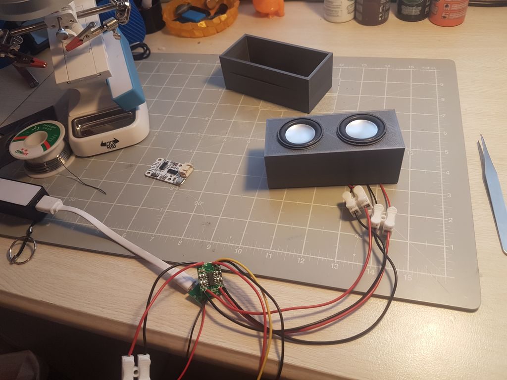 Image of 3D printed bluetooth speakers