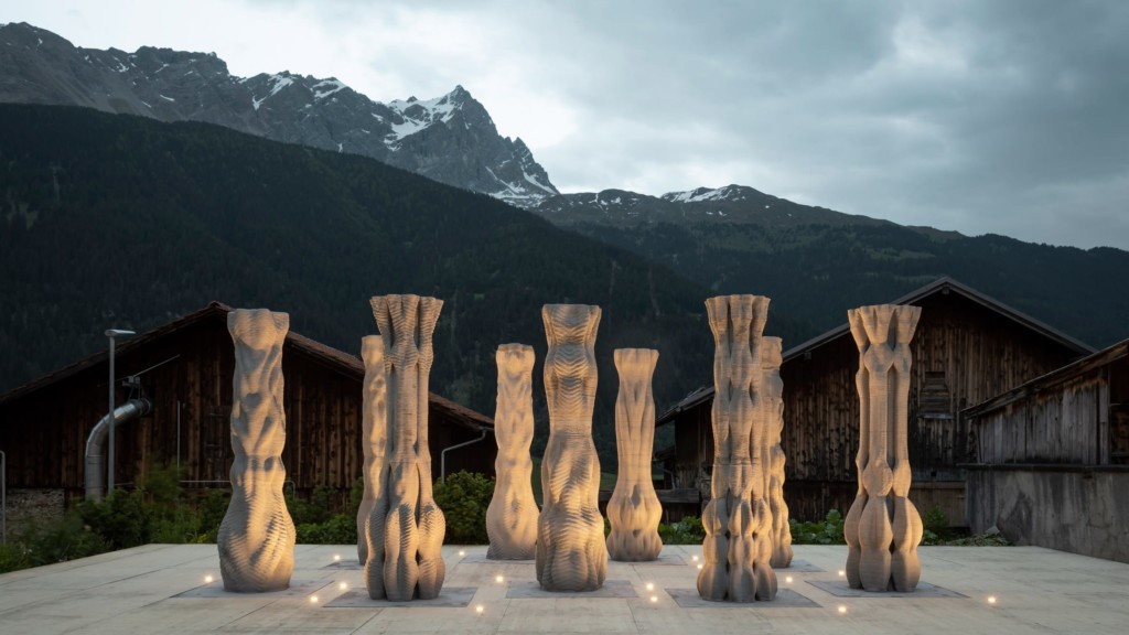 3D Printed Concrete Pillars – Origen Festival.