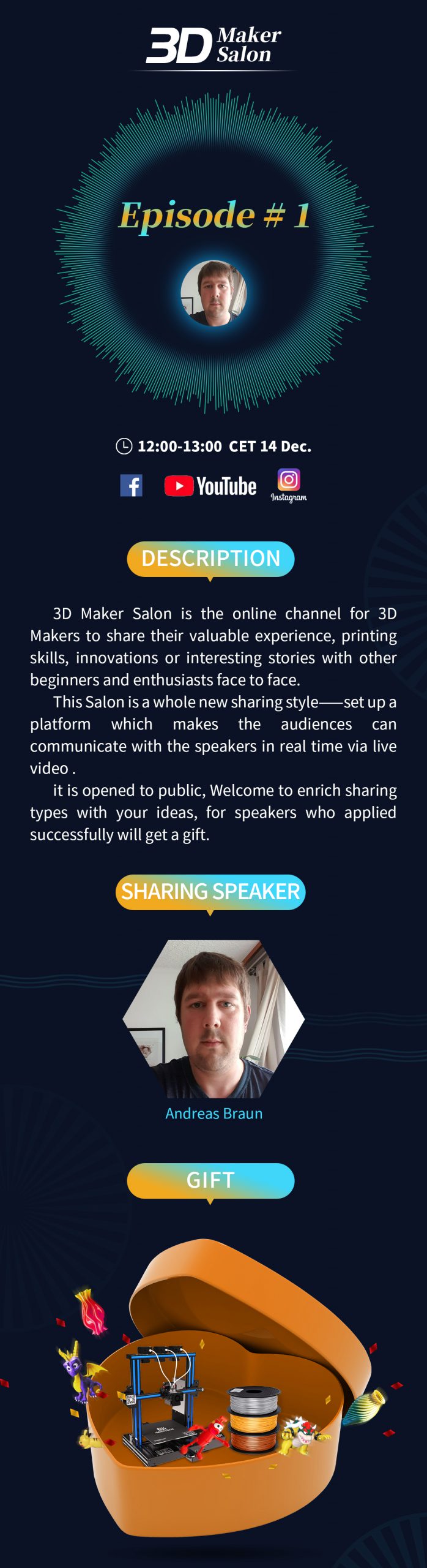 3D Maker Salon – “Andreas Braun”