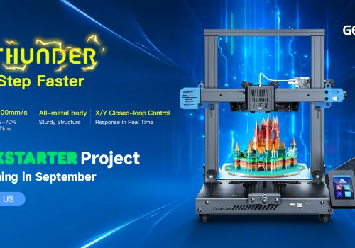 Geeetech Launches New 3D printer THUNDER, High Speed 3D Printing Up to 300mm/S
