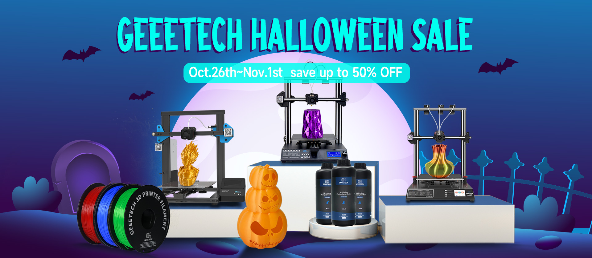 Best Presentation for Halloween 3D Printing & PLA Series Introduction