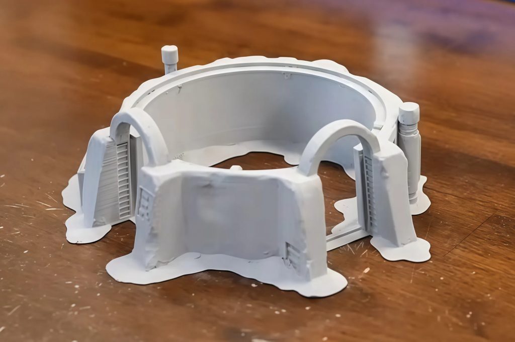 The model with the primer applied