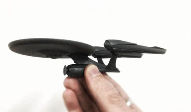 3D printed USS Enterprise model from Star Trek