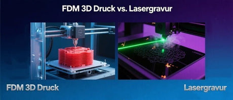 FDM 3D Druck vs. Lasergravur