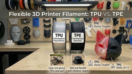 Flexible 3D Printer Filament: TPE VS TPU - GEEETECH