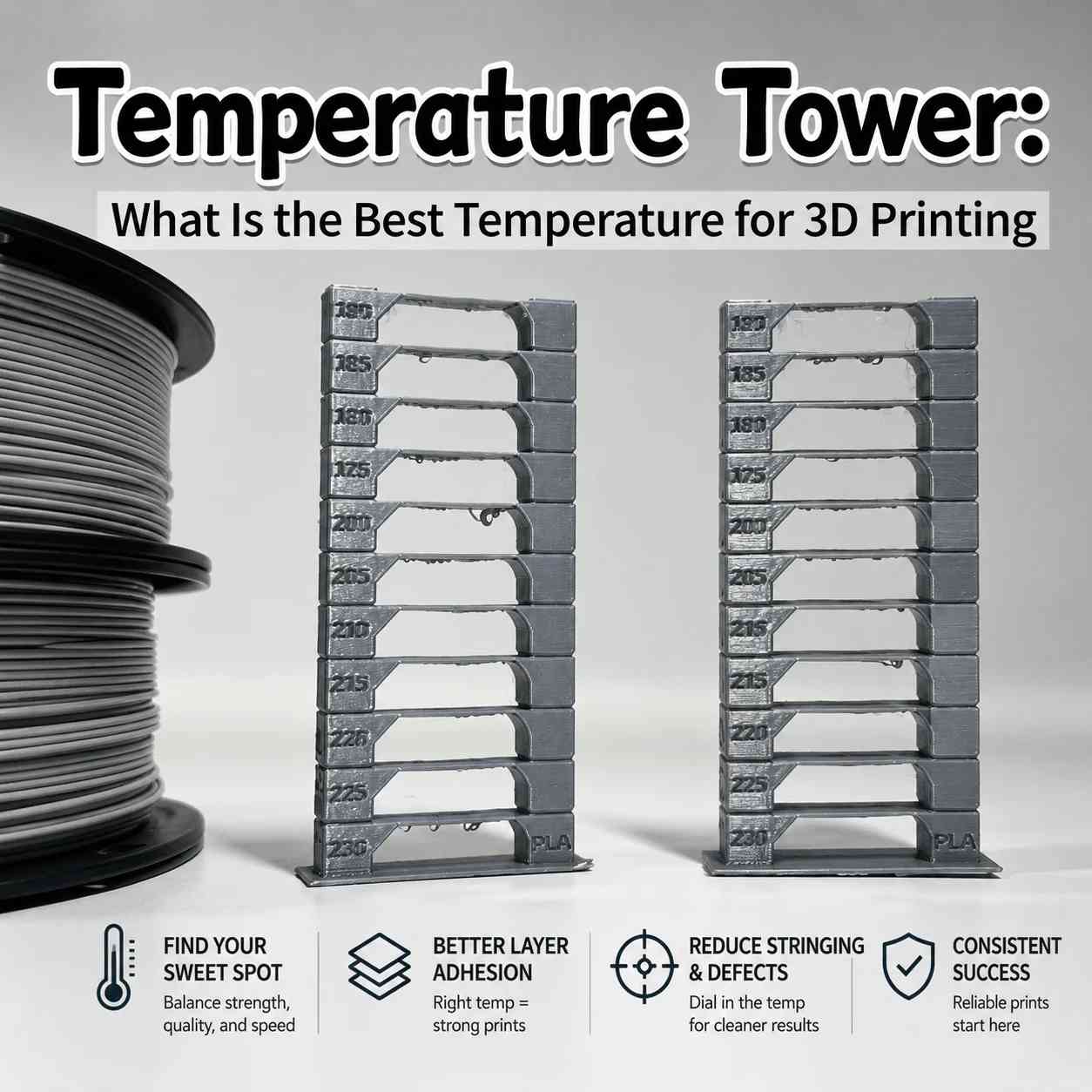 Temperature Tower in 3D Printing 