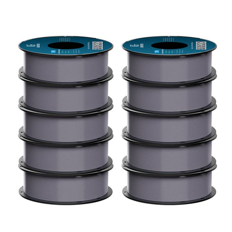 GEEETECH ABS+ 3D Printer Filament 1.75mm, 1kg Spool, 10 Rolls Bundle