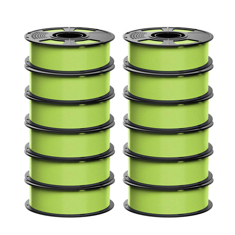 GEEETECH ABS+ 3D Printer Filament 1.75mm, 1kg Spool, 12 Rolls Bundle