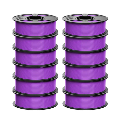 GEEETECH ABS+ 3D Printer Filament 1.75mm, 1kg Spool, 12 Rolls Bundle