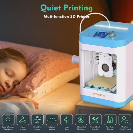 GEEETECH M1 Hochgeschwindigkeits-Mini-3D-Drucker für Kinder & Anfänger