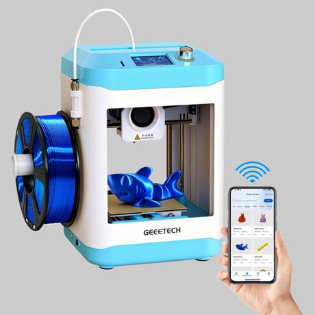 GEEETECH M1S High-Speed Mini 3D Printer for Kids & Beginners
