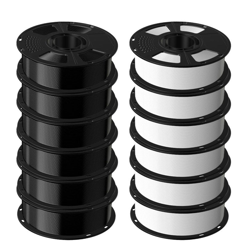 GEEETECH PETG 3D Printer Filament 1.75mm, 1kg Spool,12 Rolls Bundle