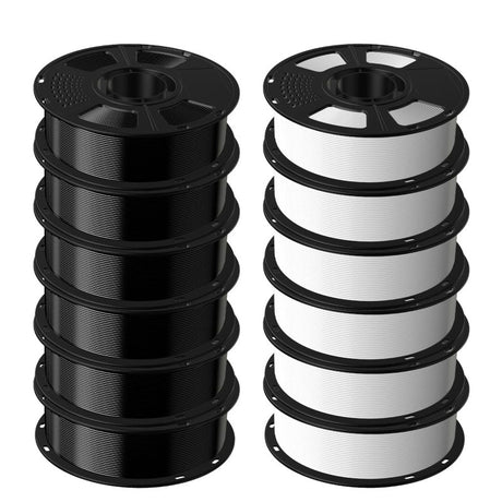 GEEETECH PETG 3D Printer Filament 1.75mm, 1kg Spool,12 Rolls Bundle