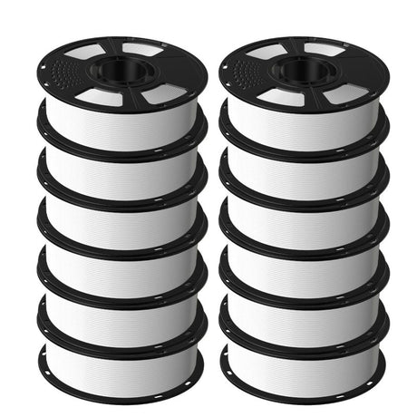 GEEETECH PETG 3D Printer Filament 1.75mm, 1kg Spool,12 Rolls Bundle