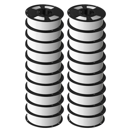 GEEETECH PETG 3D Printer Filament 1.75mm, 1kg Spool, 20 Rolls Bundle