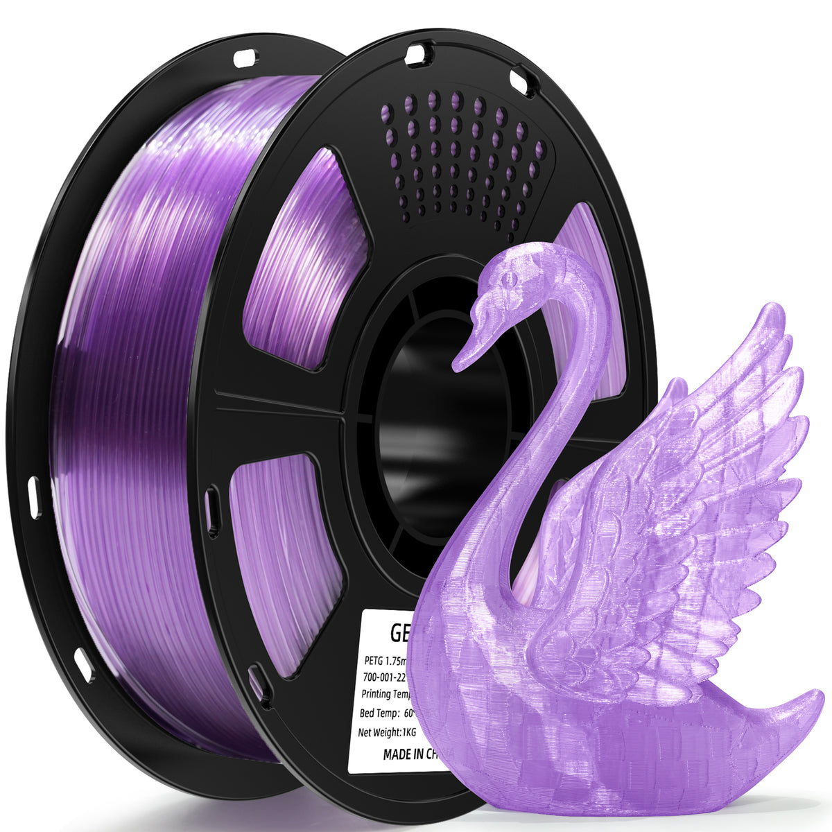 GEEETECH PETG 3D-Drucker-Filament 1,75 mm, 1 kg Spule