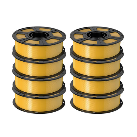 GEEETECH Silk PLA 3D Printer Filament 1.75mm, 1kg Spool, 8 Rolls Bundle