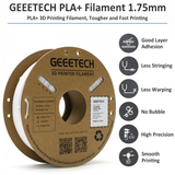 GEEETECH PLA+ 3D Printer Filament 1.75mm, 1kg Spool