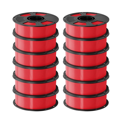 GEEETECH TPU 3D Printer Filament 1.75mm, 1kg Spool, 12 Rolls Bundle