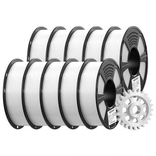 GEEETECH ASA 3D Printer Filament 1.75mm, 1kg Spool, 10 Rolls Bundle