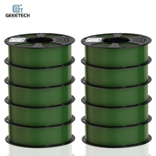 GEEETECH Matte PLA 3D Printer Filament 1.75mm, 1kg Spool, 10 Rolls Bundle
