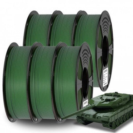 GEEETECH Matte PLA 3D Printer Filament 1.75mm, 1kg Spool, 6 Rolls Bundle