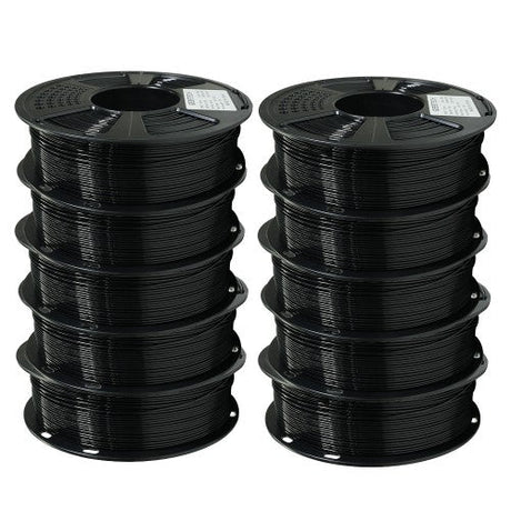 GEEETECH PETG 3D Printer Filament 1.75mm, 1kg Spool, 10 Rolls Bundle