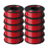 GEEETECH PETG 3D Printer Filament 1.75mm, 1kg Spool, 10 Rolls Bundle