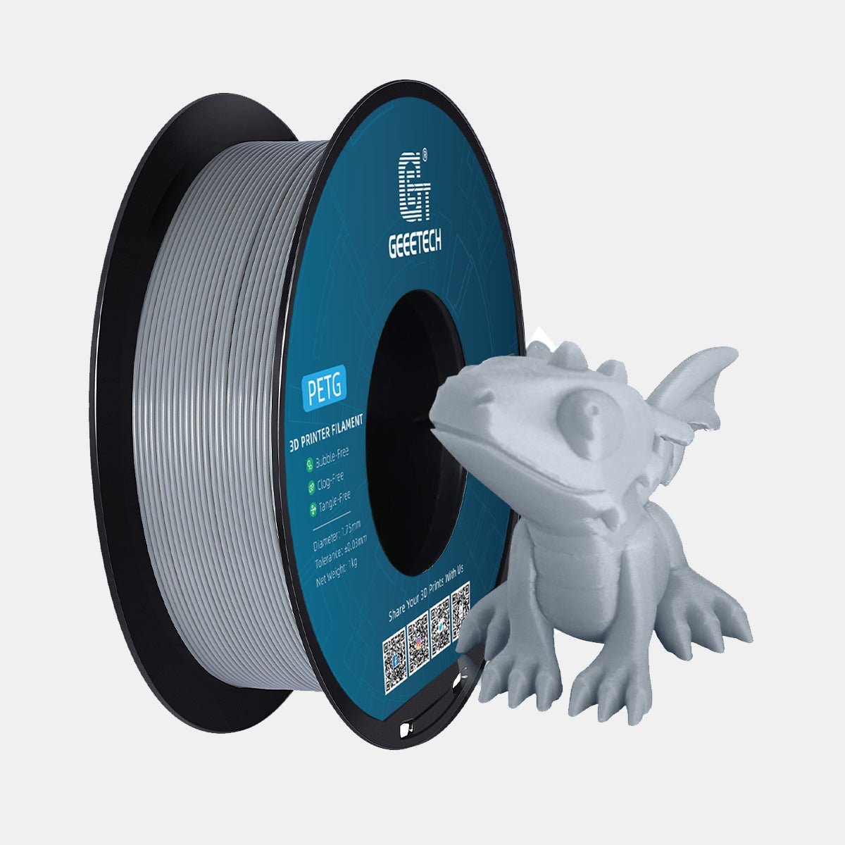 GEEETECH PETG 3D Printer Filament 1.75mm, 1kg Spool