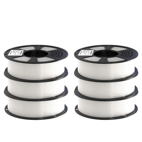 GEEETECH PETG 3D Printer Filament 1.75mm, 1kg Spool,6 Rolls Bundle