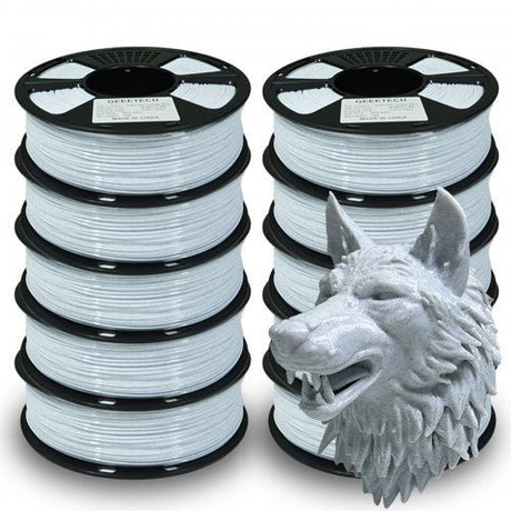 GEEETECH PLA 3D Printer Filament 1.75mm, 1kg Spool, 10 Rolls Bundle